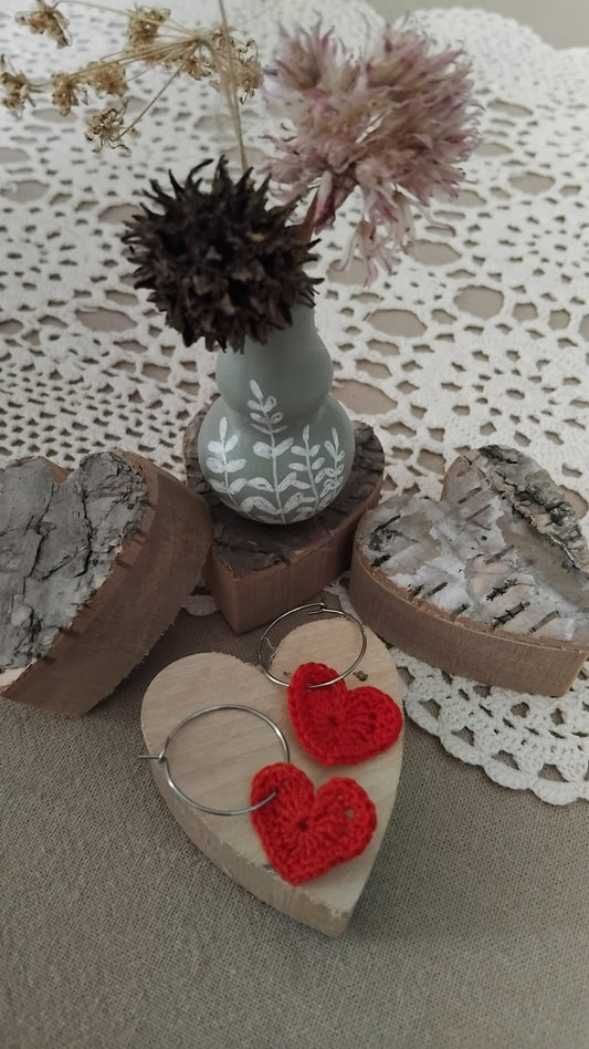 Boucles d’oreilles accroche coeur