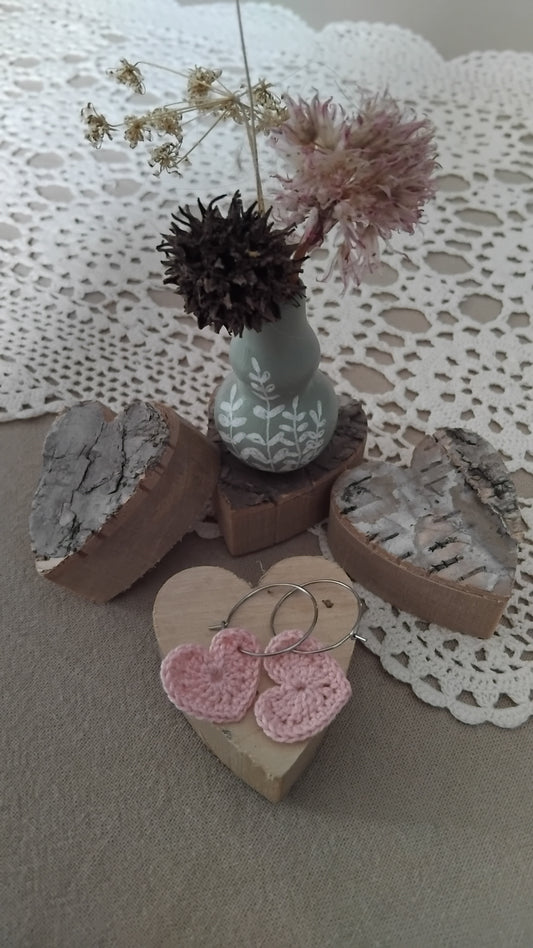 Boucles d’oreilles accroche coeur